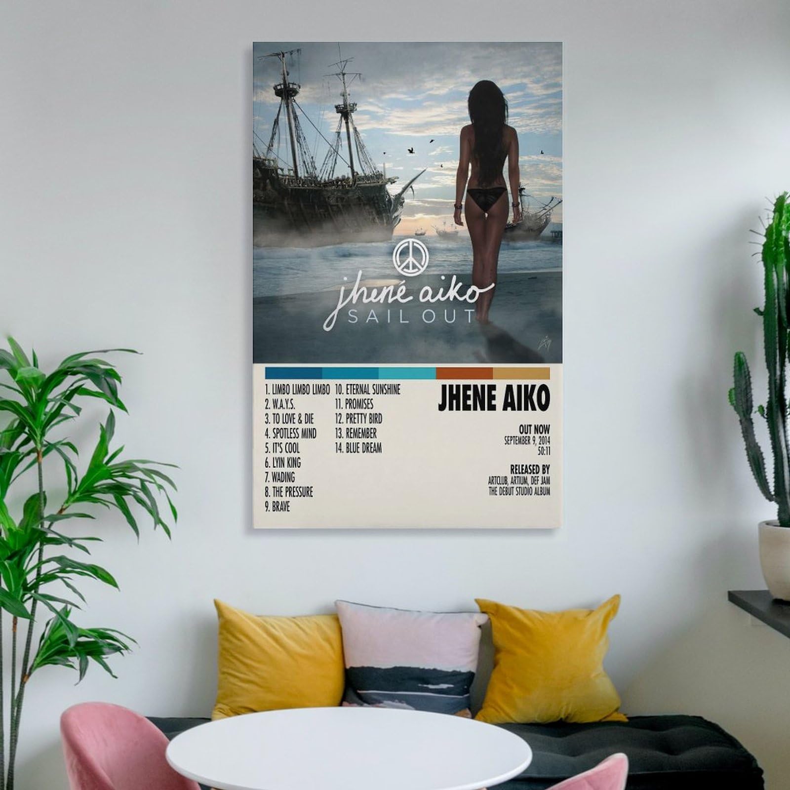 Amazon.com: WANGYIYUN Jhene Poster Aiko Music Album Poster Canvas